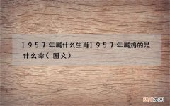 图文 1957年属什么生肖 1957年属鸡的是什么命
