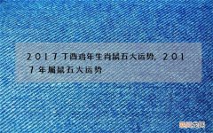 2017丁酉鸡年生肖鼠五大运势,2017年属鼠五大运势