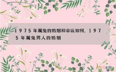 1975年属兔的婚姻和命运如何，1975年属兔男人的婚姻