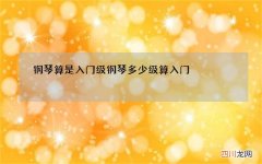 钢琴算是入门级 钢琴多少级算入门