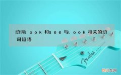 动词look和see 与look相关的动词短语