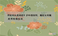 男蛇和女虎相差9岁婚姻如何，属蛇女和属虎男婚姻怎样