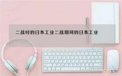 二战时的日本工业 二战期间的日本工业