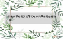 买电子琴还是买钢琴 买电子钢琴还是普通钢琴