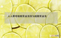 人人都夸蜻蜓是益虫 因为蜻蜓是益虫