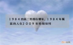 1984的鼠二婚姻在哪年，1984年属鼠的人在2009年婚姻如何