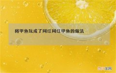 将甲鱼玩成了网红 网红甲鱼的做法