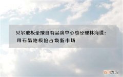 贝尔地板全球自有品牌中心总经理林海堤：用石晶地板抢占焕新市场