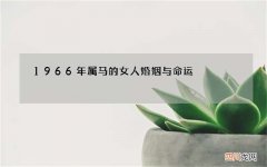 1966年属马的女人婚姻与命运，66年10月属马女子命运，婚姻，性格