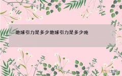 地球引力是多少 地球引力是多少吨