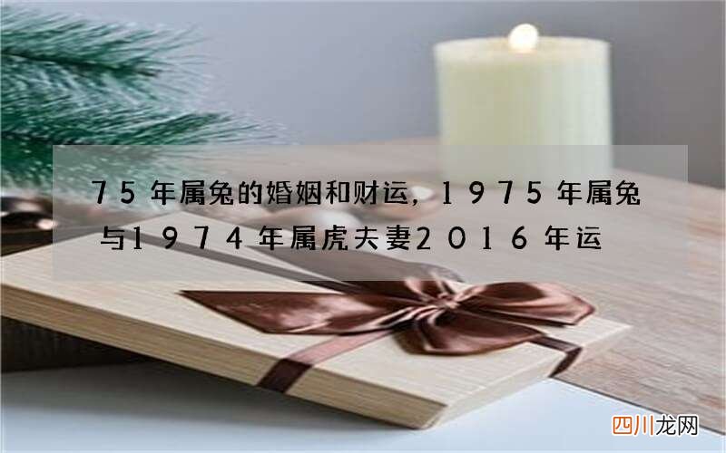 75年属兔的婚姻和财运，1975年属兔与1974年属虎夫妻2016年运