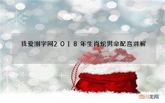 我爱测字网2018年生肖蛇男命配音讲解