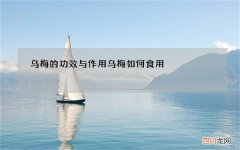 乌梅的功效与作用 乌梅如何食用