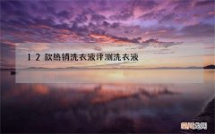 12款热销洗衣液评测 洗衣液
