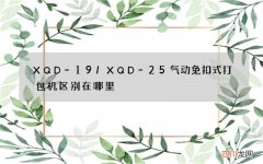XQD-19/XQD-25气动免扣式打包机区别在哪里