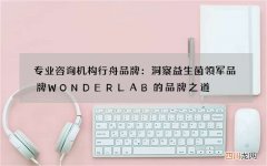 专业咨询机构行舟品牌：洞察益生菌领军品牌WONDERLAB的品牌之道