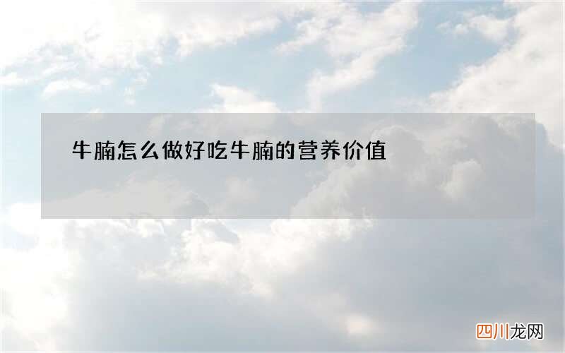 牛腩怎么做好吃 牛腩的营养价值