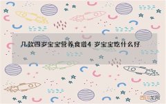 几款四岁宝宝营养食谱 4岁宝宝吃什么好
