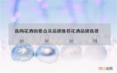 选购花洒的要点及品牌推荐 花洒品牌选择