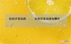 知名沙发品牌... 知名沙发品牌有哪些