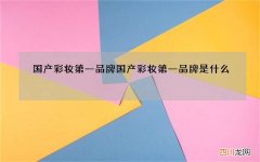 国产彩妆第一品牌 国产彩妆第一品牌是什么