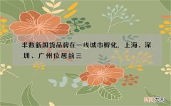 半数新国货品牌在一线城市孵化，上海、深圳、广州位居前三