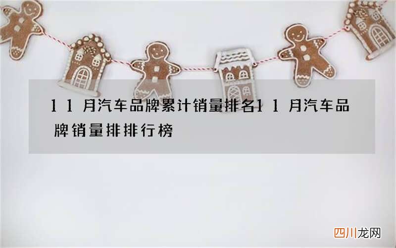 11月汽车品牌累计销量排名 11月汽车品牌销量排排行榜