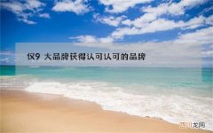仅9大品牌获得认可 认可的品牌