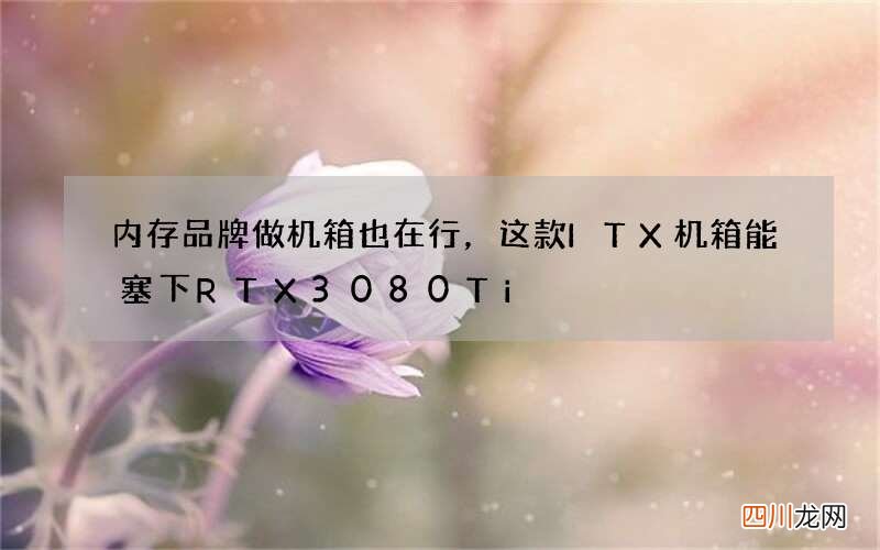 内存品牌做机箱也在行，这款ITX机箱能塞下RTX 3080Ti