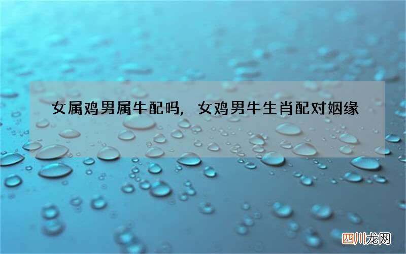 女属鸡男属牛配吗,女鸡男牛生肖配对姻缘