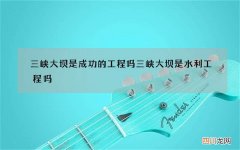 三峡大坝是成功的工程吗 三峡大坝是水利工程吗