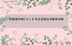 我爱测字网2018年生肖鸡女命配音讲解