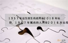 1957年出生的生肖鸡男命2018年运势,1957年属鸡的人男命2018年运程