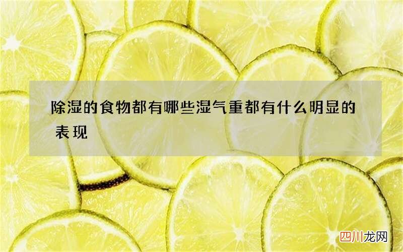 除湿的食物都有哪些 湿气重都有什么明显的表现