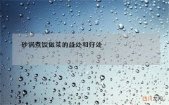 砂锅煮饭做菜的益处和好处