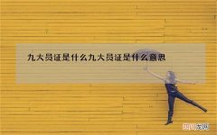 九大员证是什么 九大员证是什么意思