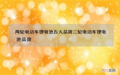 两轮电动车锂电池五大品牌 二轮电动车锂电池品牌