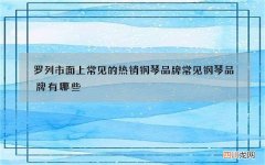 罗列市面上常见的热销钢琴品牌 常见钢琴品牌有哪些