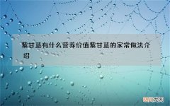 紫甘蓝有什么营养价值 紫甘蓝的家常做法介绍
