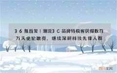 36氪首发｜潮流3C品牌特极客获得数百万天使轮融资，继续深耕科技先锋人群