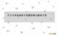 火了大半年的夹子音 最近很火的夹子音
