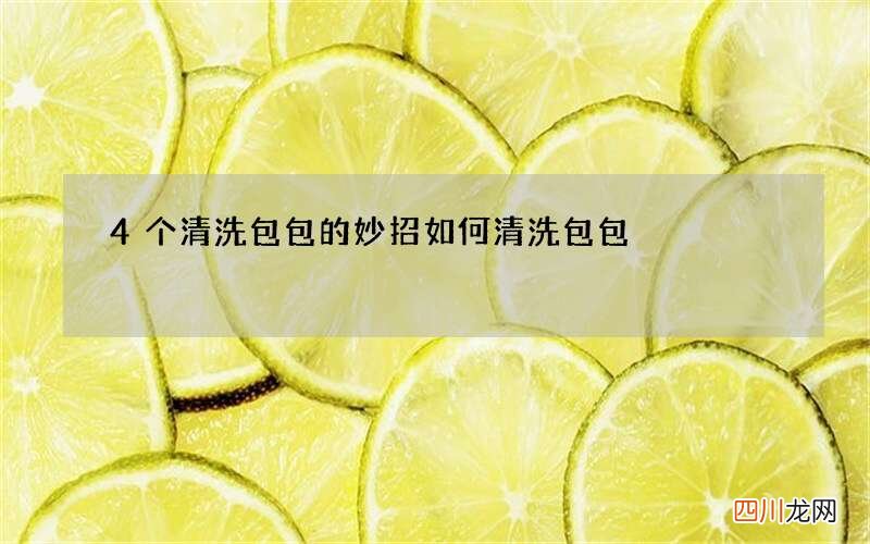 4个清洗包包的妙招 如何清洗包包