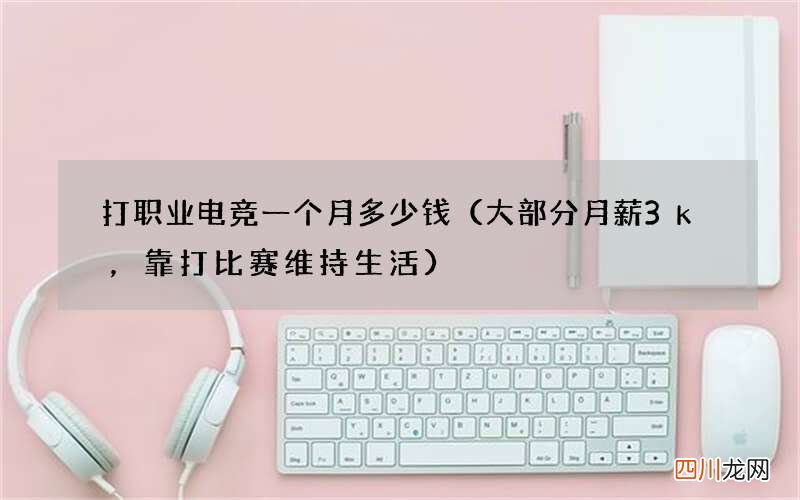 大部分月薪3k，靠打比赛维持生活 打职业电竞一个月多少钱