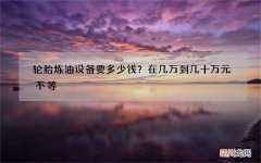 轮胎炼油设备要多少钱？在几万到几十万元不等