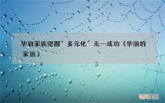华丽的家族 华丽家族兜圈“多元化”无一成功