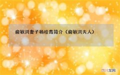 俞敏洪夫人 俞敏洪妻子杨桂青简介