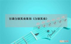 白银美食 甘肃白银美食集锦