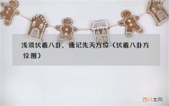 伏羲八卦方位图 浅谈伏羲八卦，速记先天方位