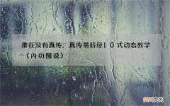 内功图说 难在没有真传，真传易筋经10式动态教学