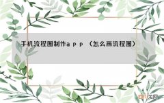 怎么画流程图 手机流程图制作app